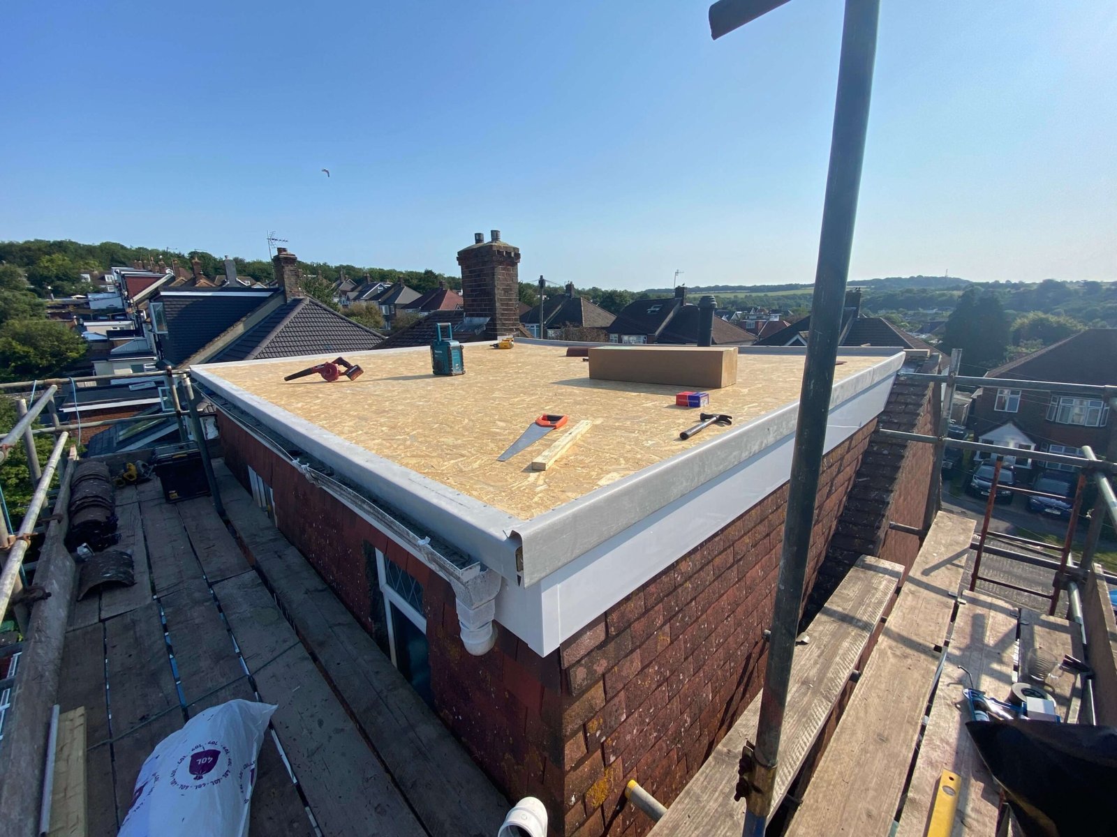 Flat roof before renewal in Clapham