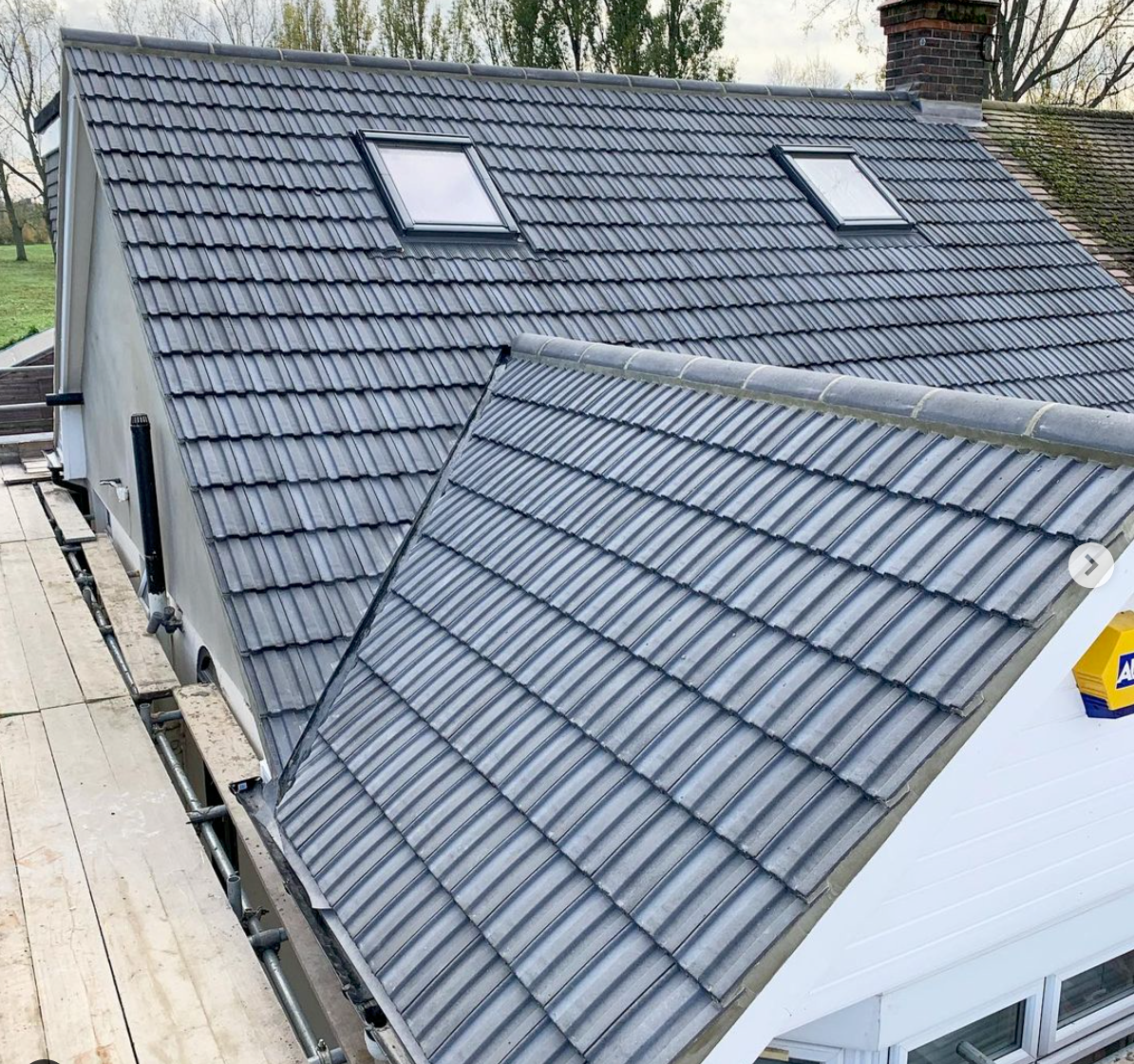 Tiled roof after renewal in Clapham