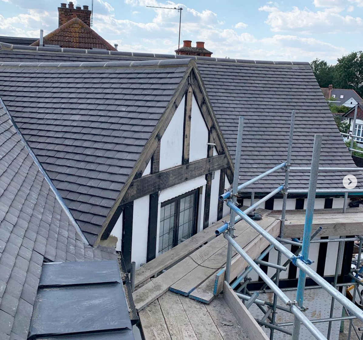 Tiled roof before renewal in Clapham